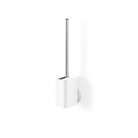 Szczotka do toalety z przyssawką biała Flex, 11 x 8 x 43 cm, Umbra