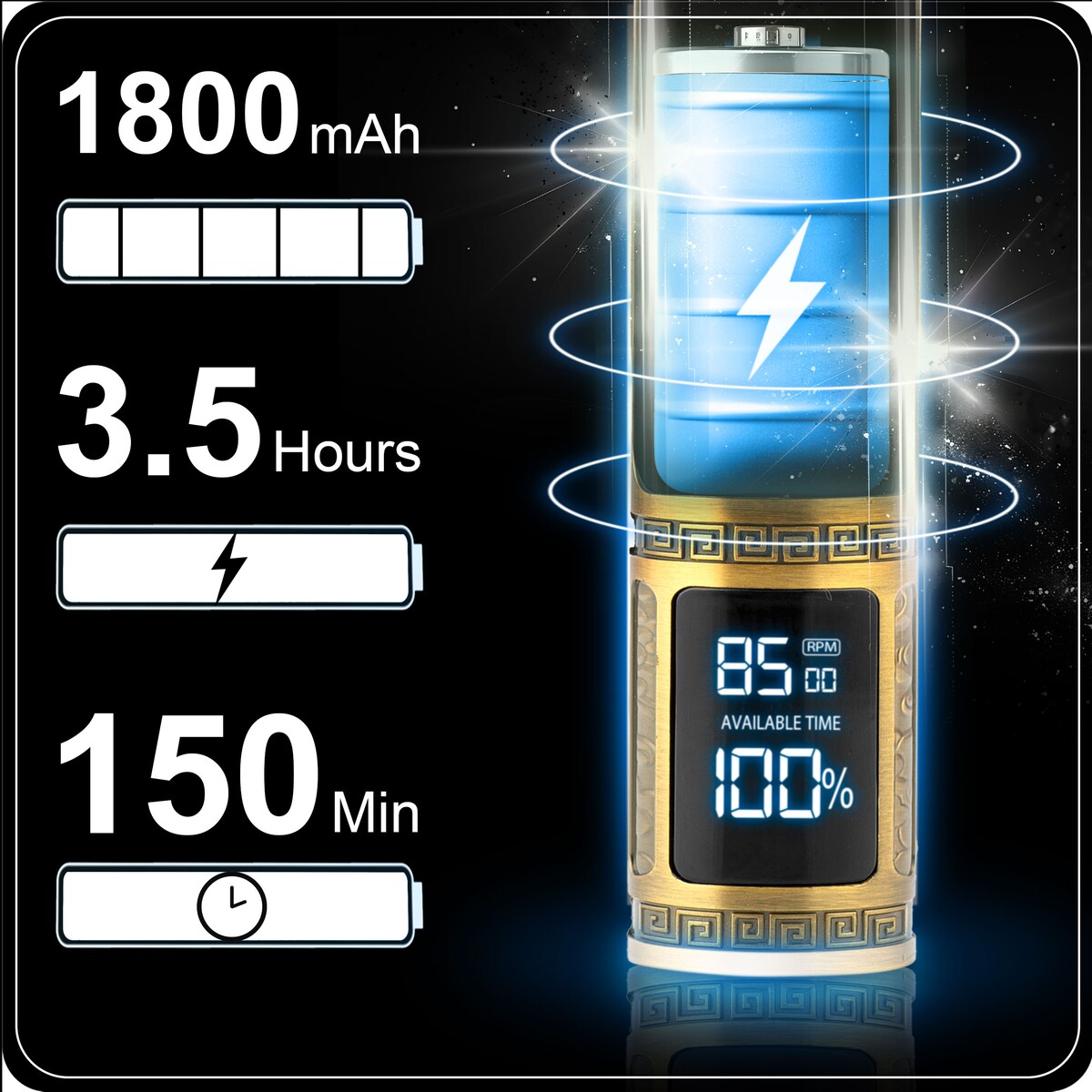 Maszynka do strzyżenia włosów brody Berdsen BD-261 złota Lew