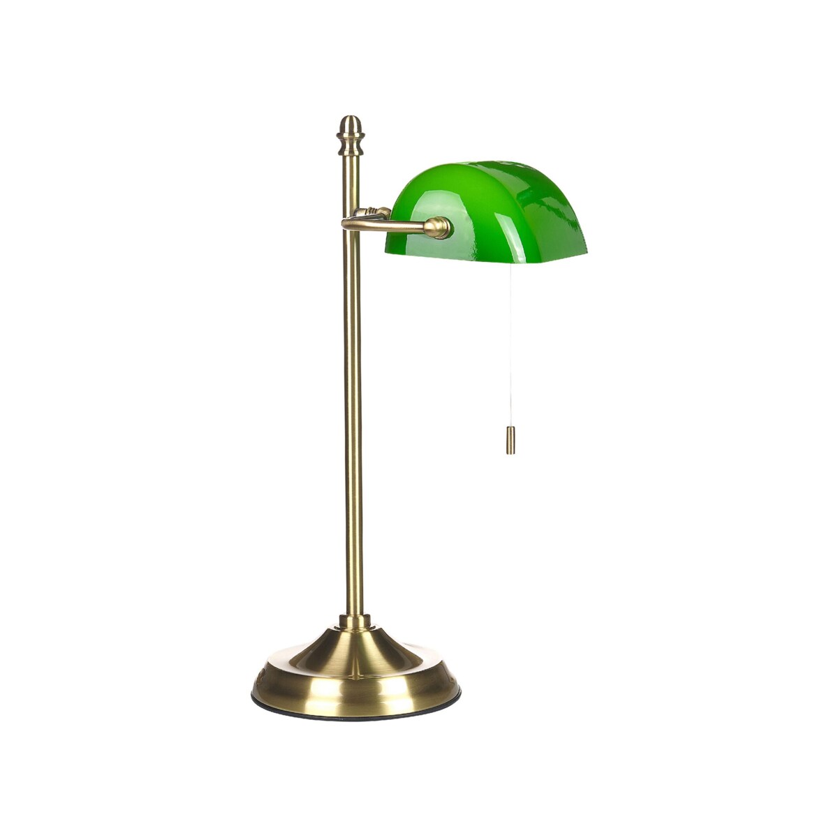 Lampa stołowa metalowa zielona ze złotym MARAVAL