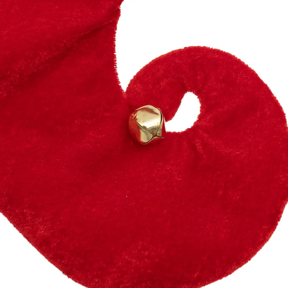 Skarpeta świąteczna aksamitna na prezenty Elf 45 cm