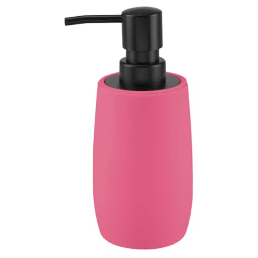 Kleine Wolke Daily Dozownik do mydła Różowy soft touch ABS/bambus