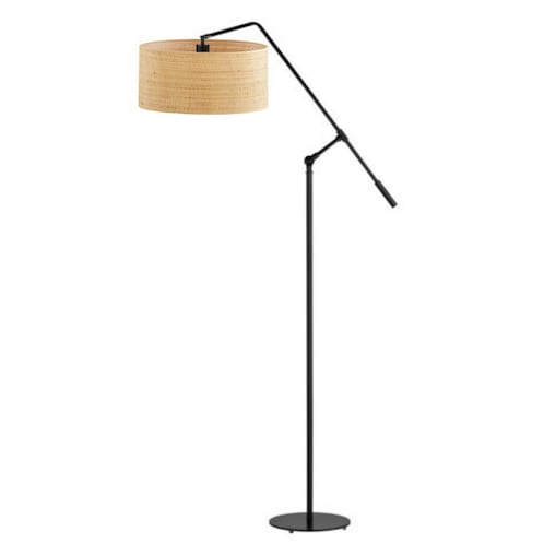 Lampa stojąca podłogowa przegubowa regulowana z abażurem walec AVADO