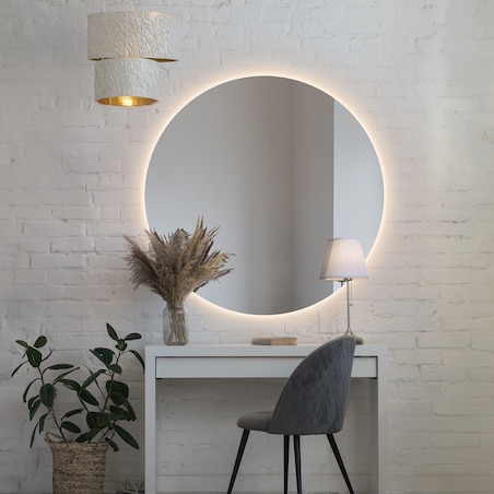 Lustro łazienkowe okrągłe z podświetleniem - KOŁO LED