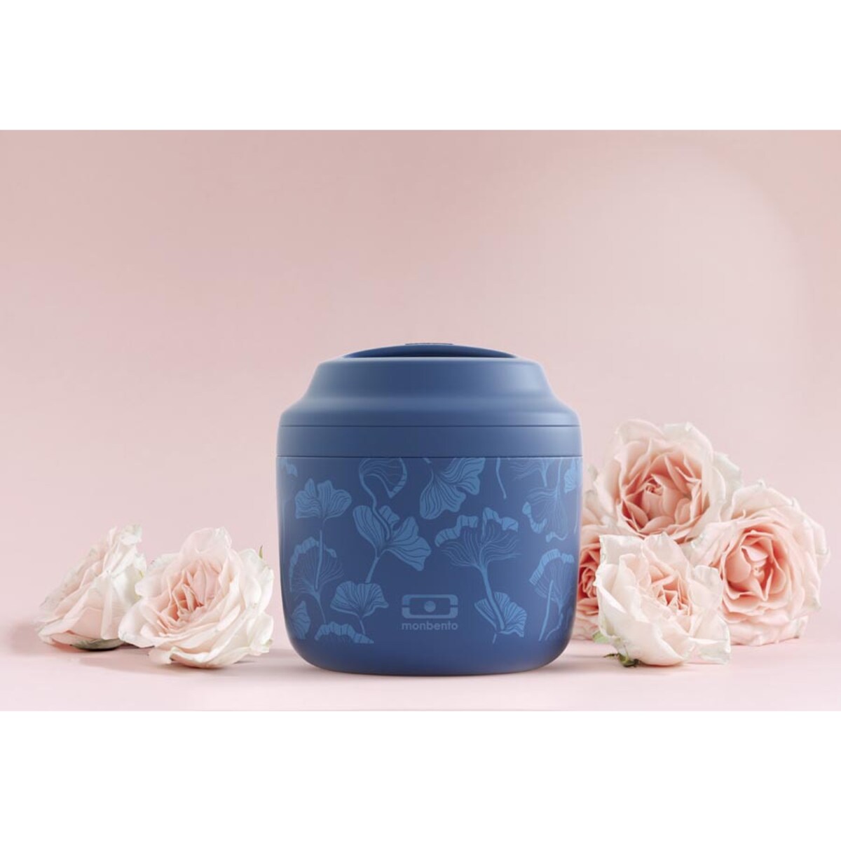 Termos obiadowy Graphic Ginko granatowy Element New, 550 ml, Monbento