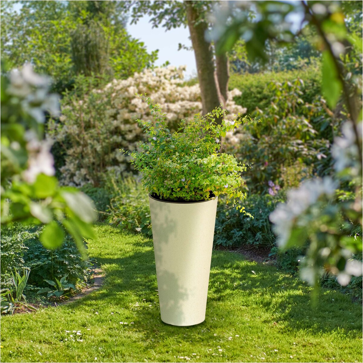 Donica Doniczka Ogrodowa 20 Cm Na Taras Do Ogrodu Domu Eco Wood Biała