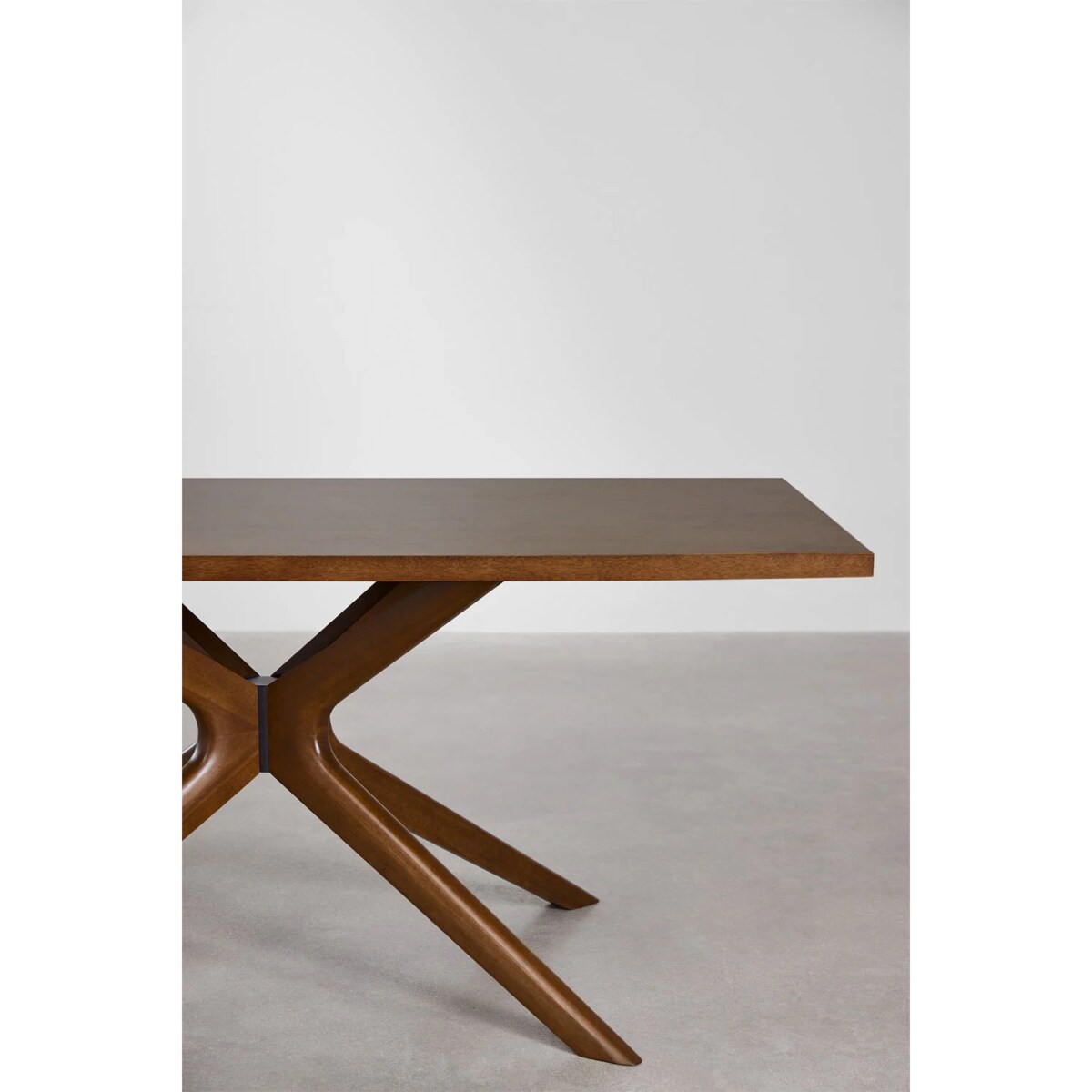 Prostokątny stół jadalniany 180x90 cm Arnaiz ciemnobrązowy