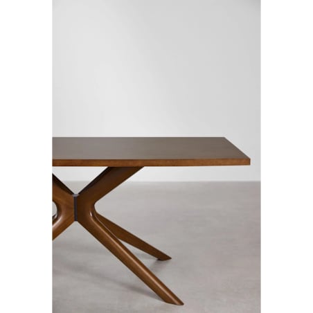 Prostokątny stół jadalniany 180x90 cm Arnaiz ciemnobrązowy