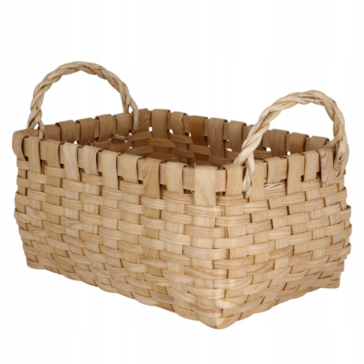 KOSZ KOSZYK NA PRANIE ZABAWKI PIKNIK warzywa owoce piknikowy 2 szt. drewno