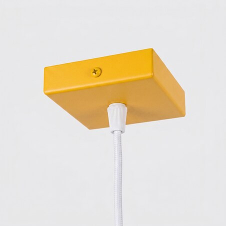 Lampa wisząca KARBON 1 żółta