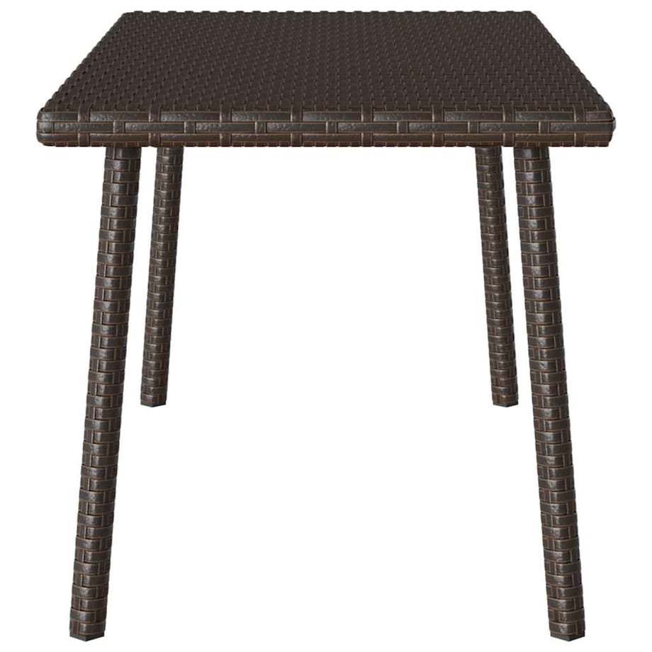 vidaXL Stolik kawowy ogrodowy prostokątny brązowy 80x40x37 cm