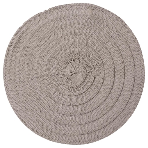 Podkładka na stół Olivia, Ø 38 cm, kolor szary, papier