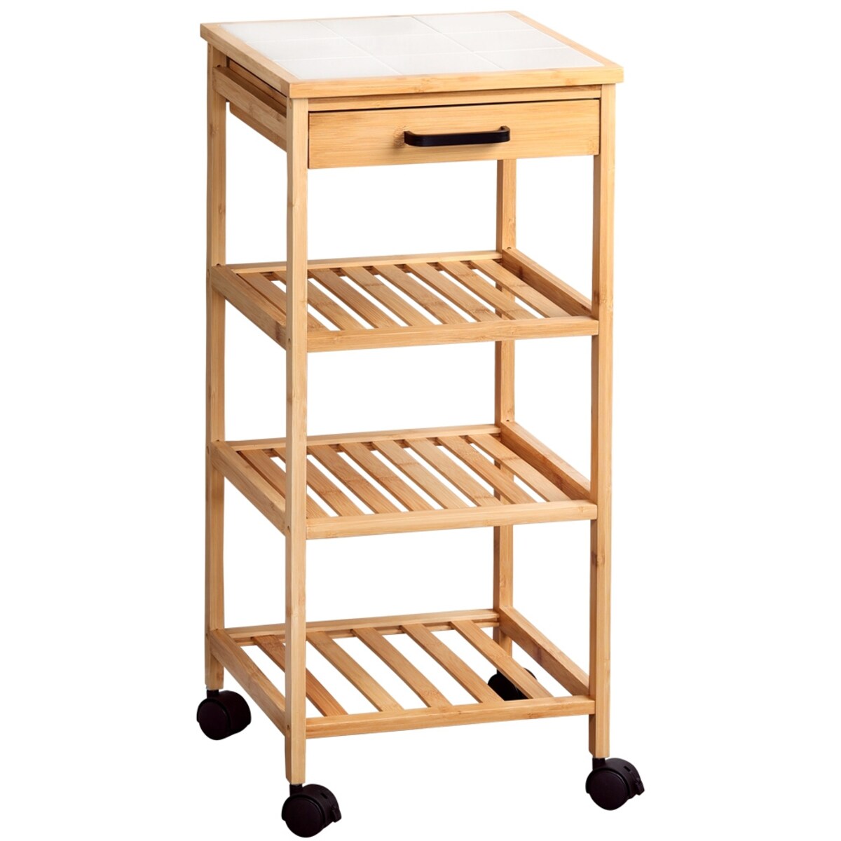 Wózek kuchenny bambusowy, KESPER, 34 x 34 x 73 cm