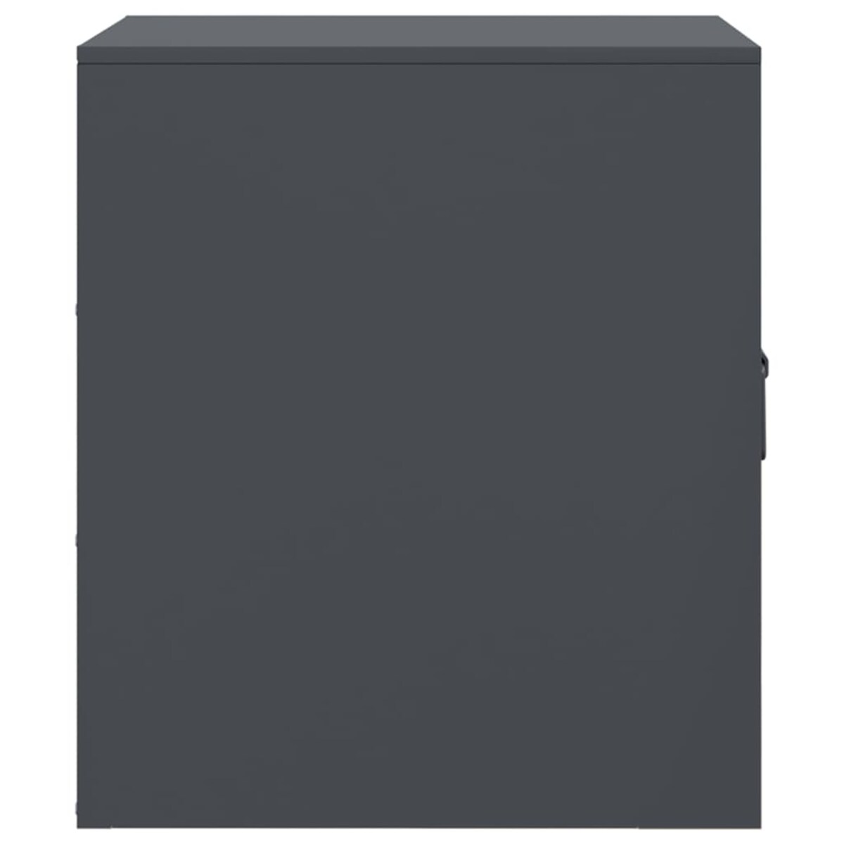 vidaXL Szafka nocna, antracytowa, 34,5x39x44 cm, stal