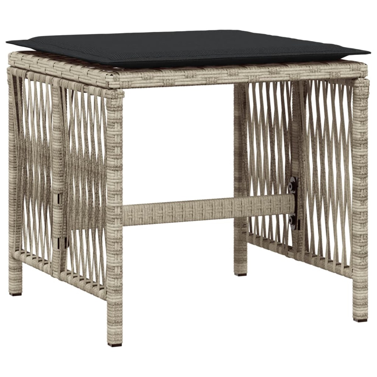 vidaXL 15-cz. zestaw mebli ogrodowych z poduszkami, jasnoszary