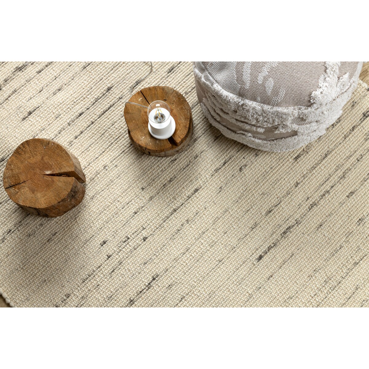 Dywan NEPAL 2100 biały / natural szary - 60x100 cm