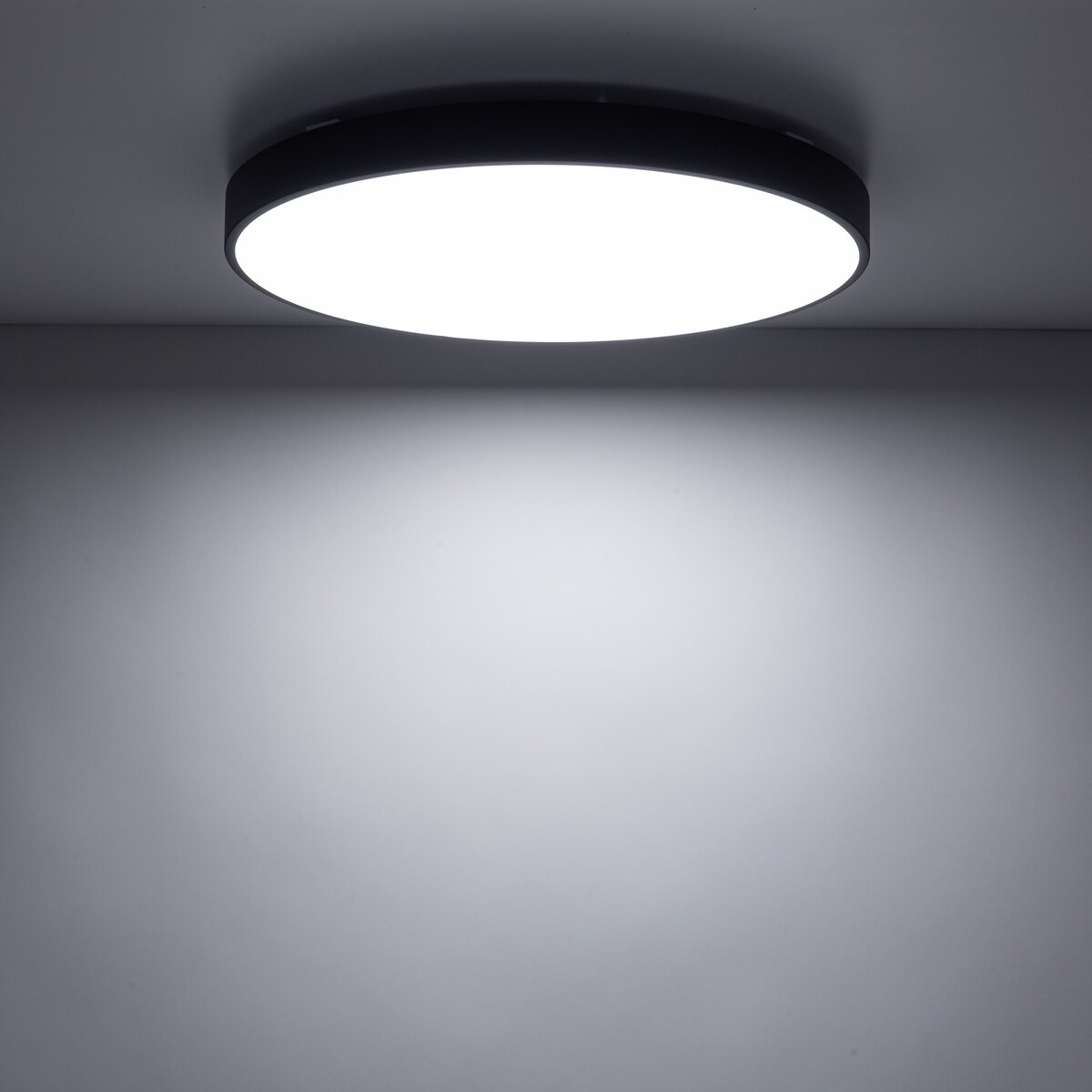 Lampa Sufitowa Łazienkowa Tk Lighting Velis Czarny Plafon Led 40W Ip54 Zmienna Barwa, Ściemniany