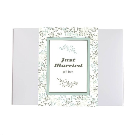 Zestaw prezentowy na ślub ŚLUBNE ŻYCZENIA. Zestaw 20 saszetek - 20x 10g z kawą mieloną o różnych smakach, herbata czarna Szczęście 120g, herbata biała Zdrowie 60g i dwa poręczne zaparzacze