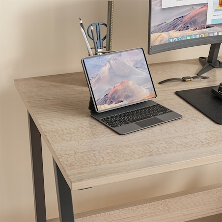 Biurko Komputerowe Loft Industrialne Nowoczesne Szkolne Jasny Dąb 100 Cm