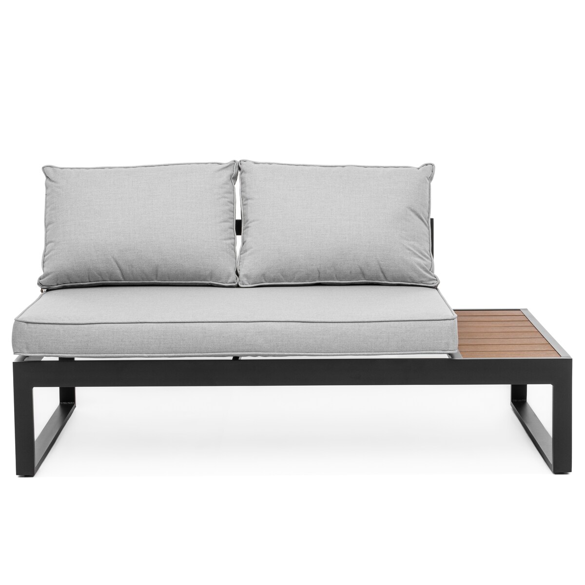 MEBLE OGRODOWE ALUMINIOWE NAROŻNIK NICEA SZARO GRAFITOWA PRAWA