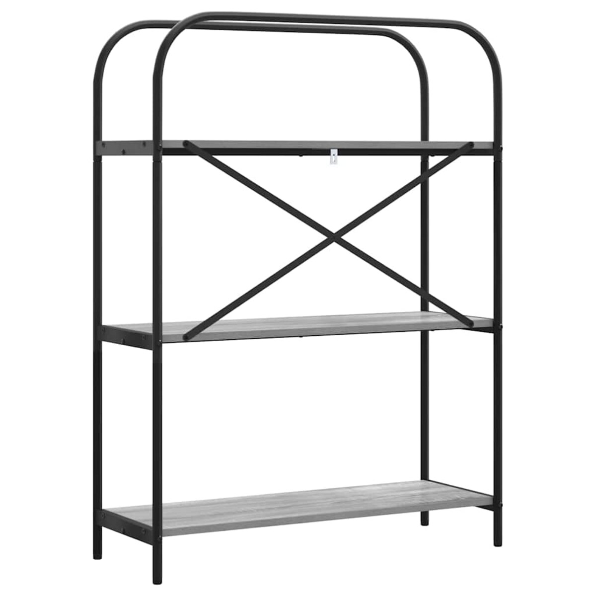 vidaXL Półka na książki Szary dąb sonoma 80 x 30 x 109 cm