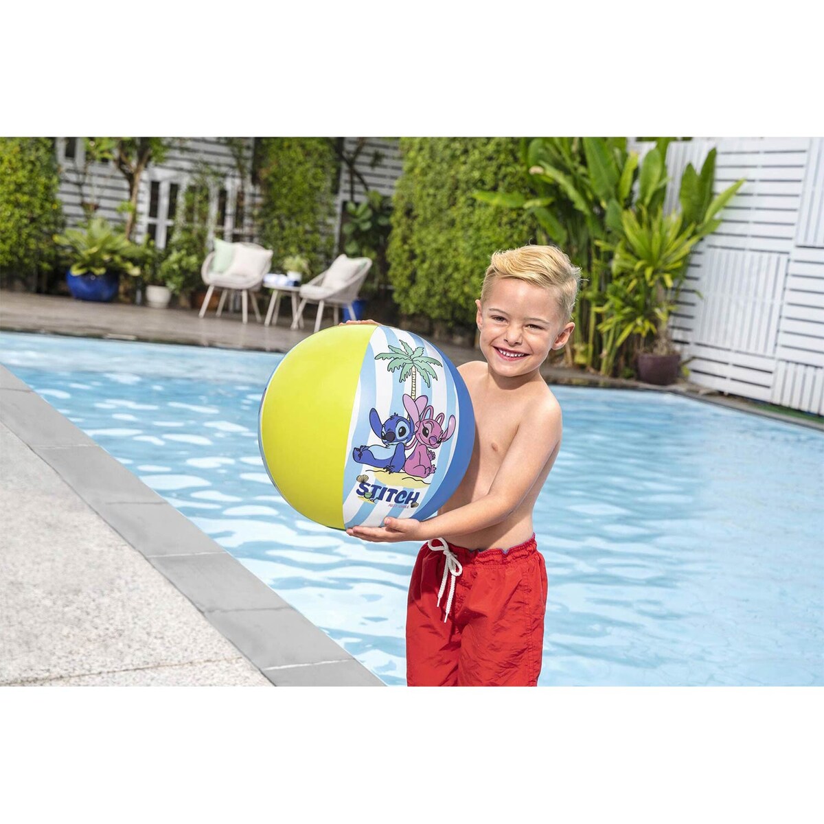 Piłka plażowa dmuchana Bestway 9104T dla dzieci Disney Lilo i Stitch 51 cm