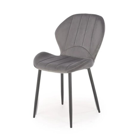 Krzesło tapicerowane K538 VELVET szare