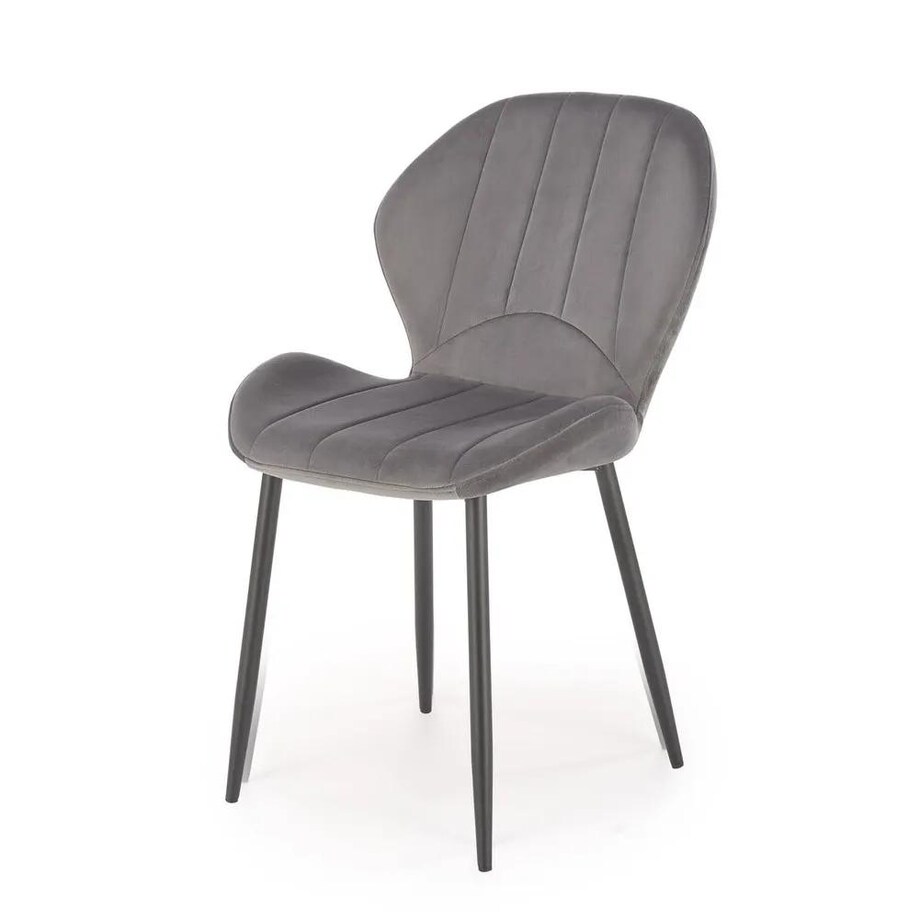 Krzesło tapicerowane K538 VELVET szare