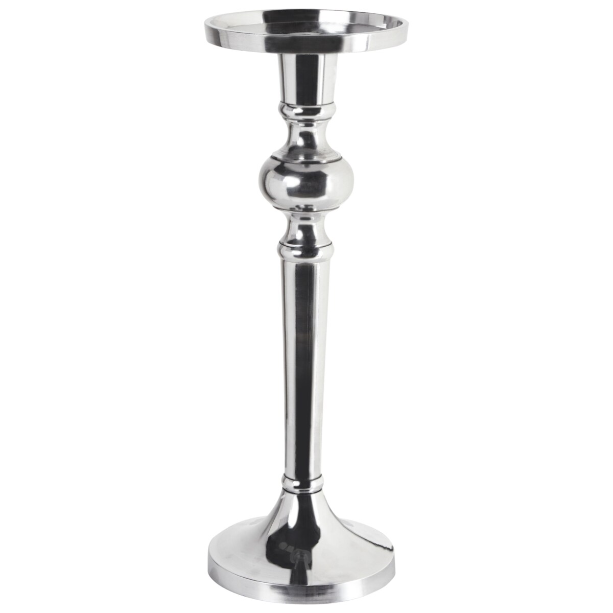 Świecznik SANAFA Metal 41 cm Srebrny