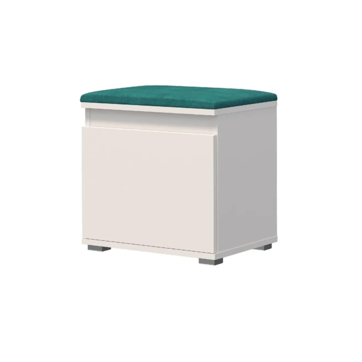 Szafka na buty z siedziskiem SINGAPUR 50 biała/zielona
