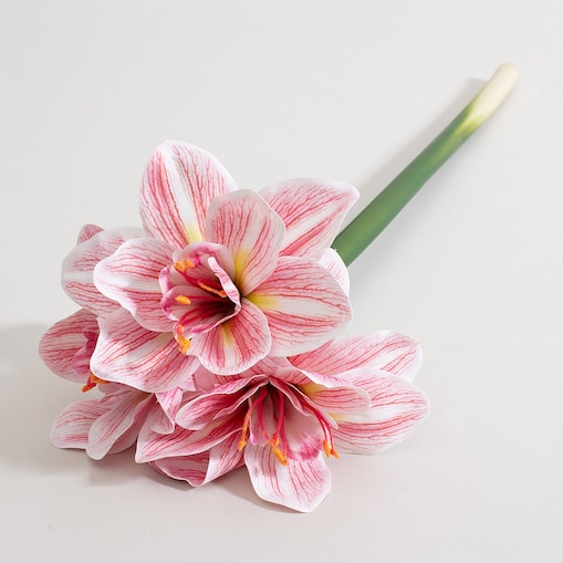 Kwiat sztuczny Amarylis 62 cm pink, 15x62 cm