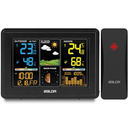 Bezprzewodowa stacja pogodowa pogody higrometr Baldr