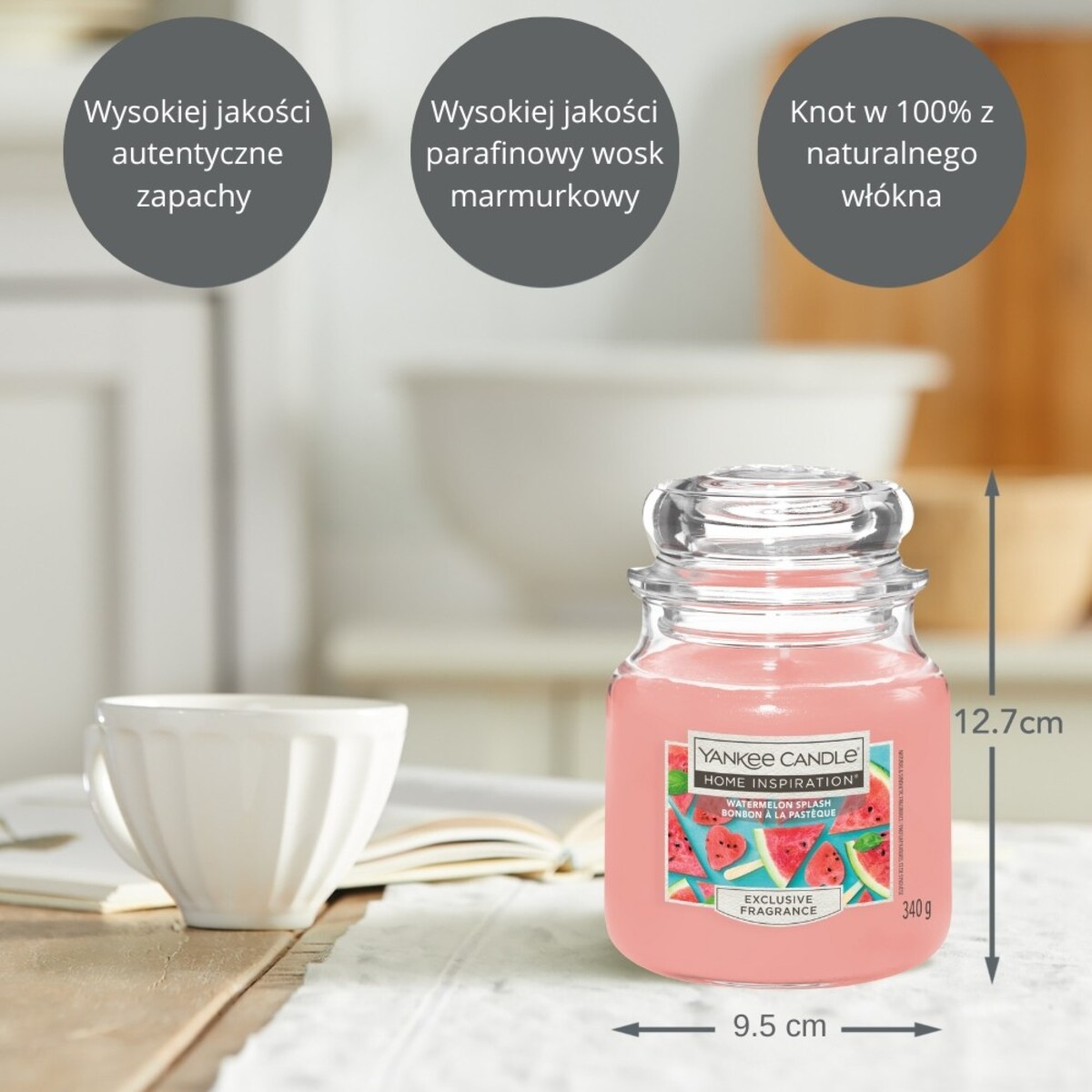 Home Inspiration świeca średnia WATERMELON SPLASH