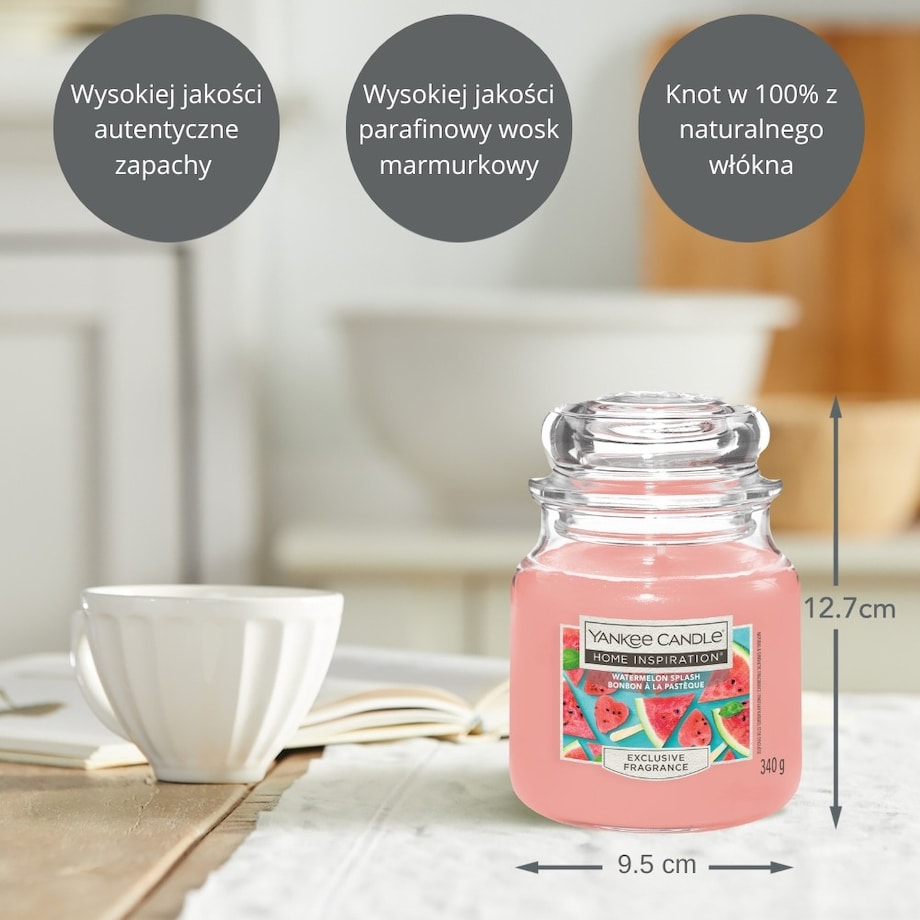 Home Inspiration świeca średnia WATERMELON SPLASH