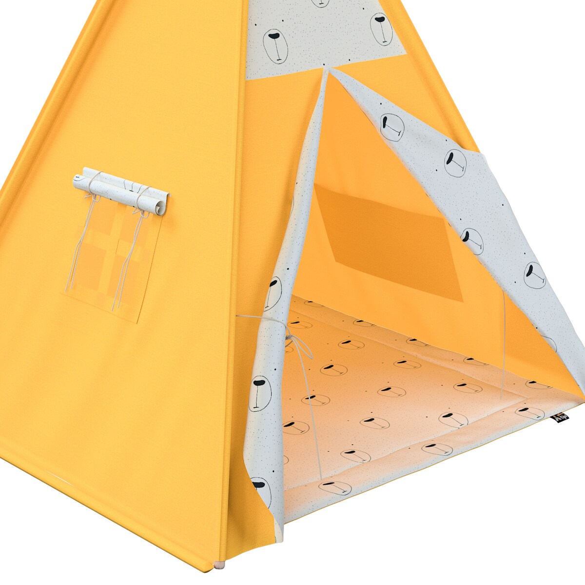 Tipi, ecru-czarny, 110 x 110 x 155 cm, Magic Collection