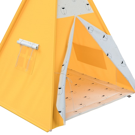 Tipi, ecru-czarny, 110 x 110 x 155 cm, Magic Collection