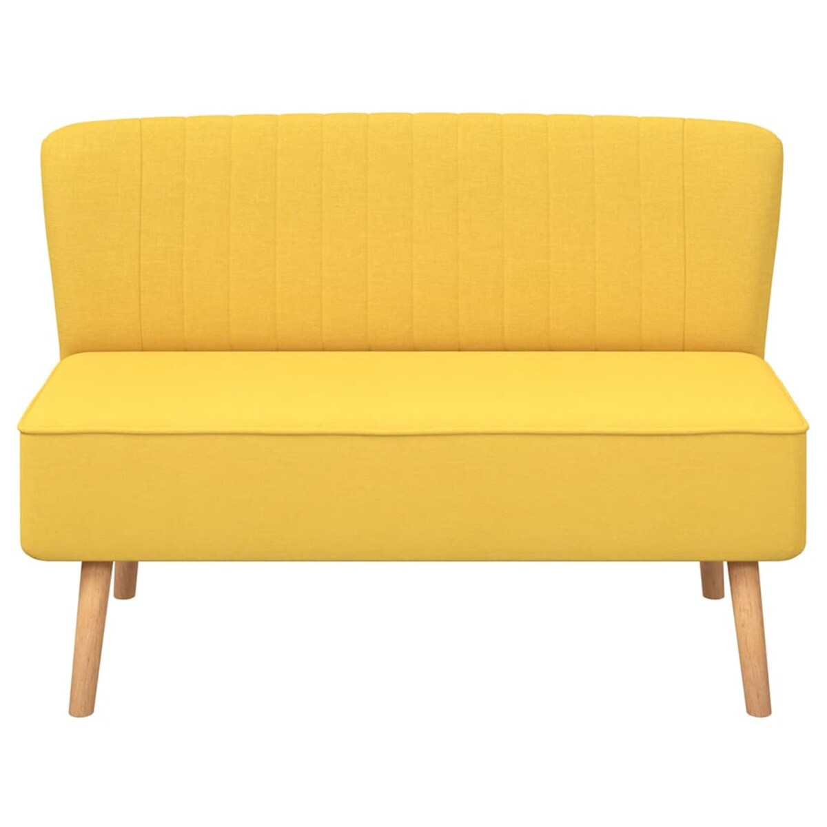 vidaXL Sofa 117x55,5x77 cm, żółty materiał
