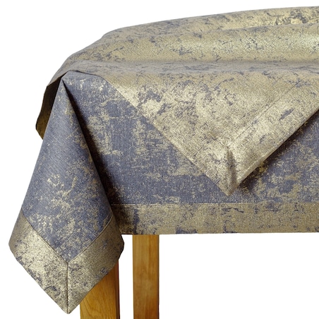 Obrus LX szarozłoty - 120x160 cm - złoty