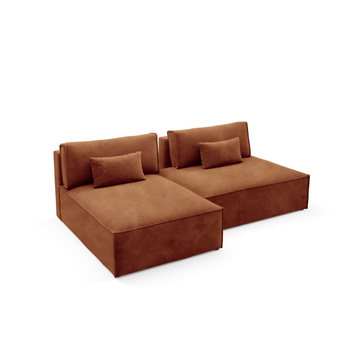 Narożnik modułowy LUCCA z funkcją spania sztruks POSO 40