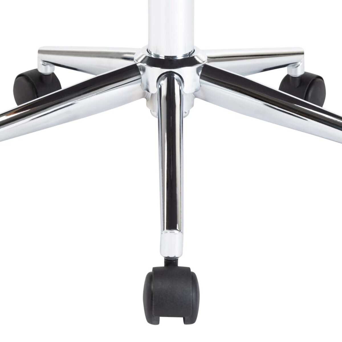 vidaXL Obrotowe krzesło stołowe, kremowe, gięte drewno i ekoskóra