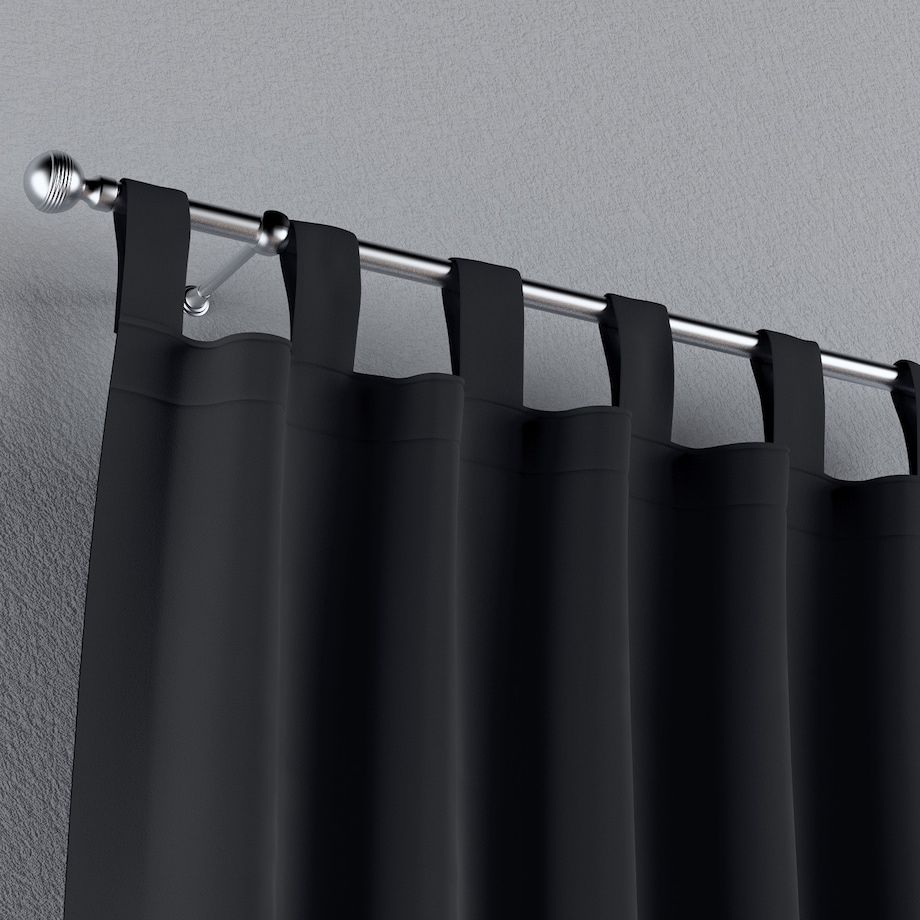 Zasłona na szelkach 1 szt. 130x260 czarny