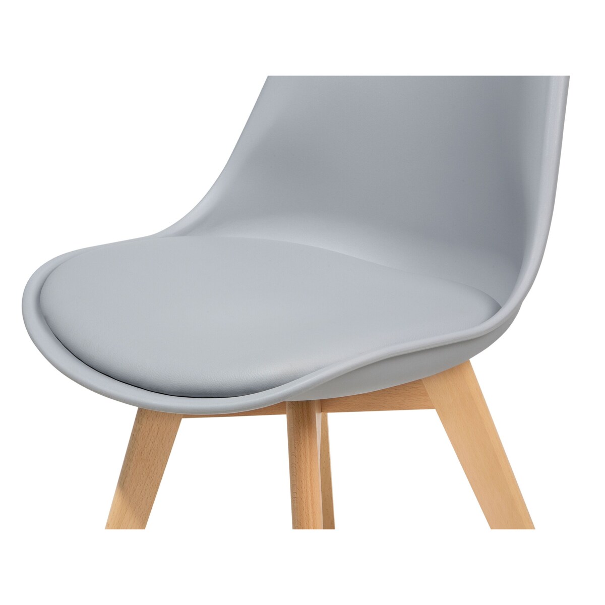 Zestaw 2 krzeseł do jadalni szary DAKOTA II