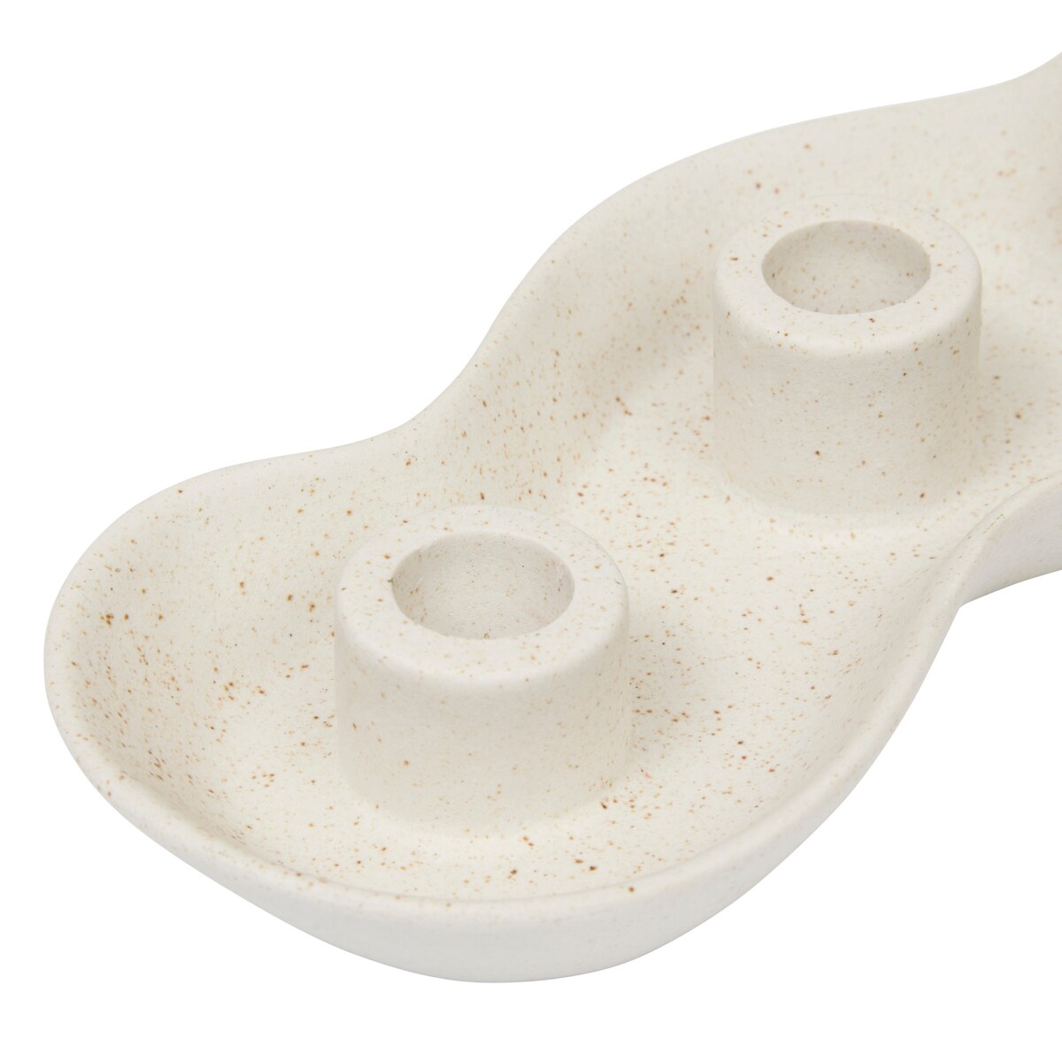 Ceramiczny świecznik na 4 długie świece CHERRY, 32,5 x 4,4 x 11,2 cm