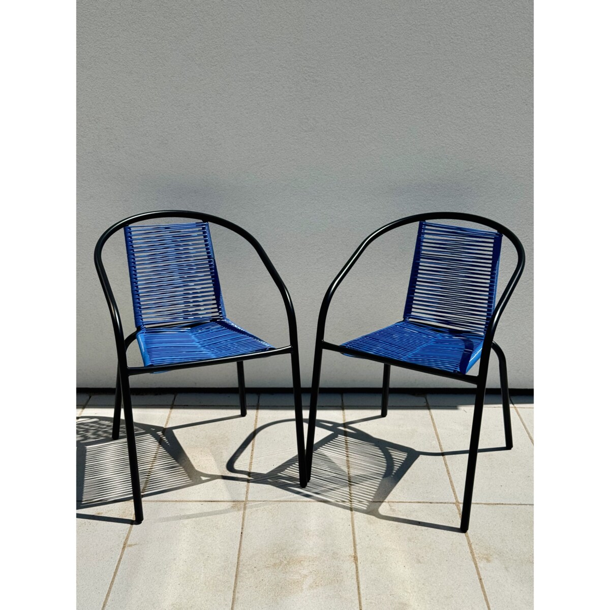 6 X Fotel Bistro Sznurkowy Wygodne Krzesło Ogrodowe Na Balkon Do Ogrodu