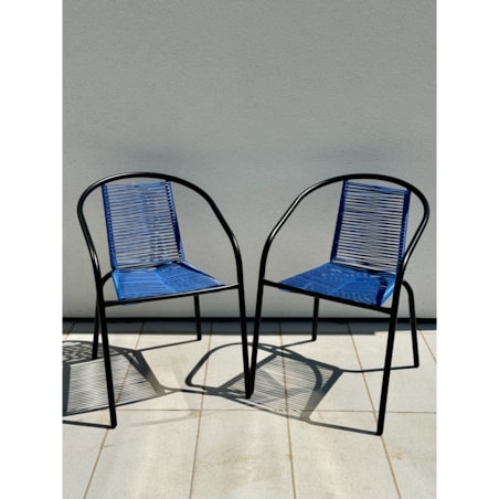 6 X Fotel Bistro Sznurkowy Wygodne Krzesło Ogrodowe Na Balkon Do Ogrodu