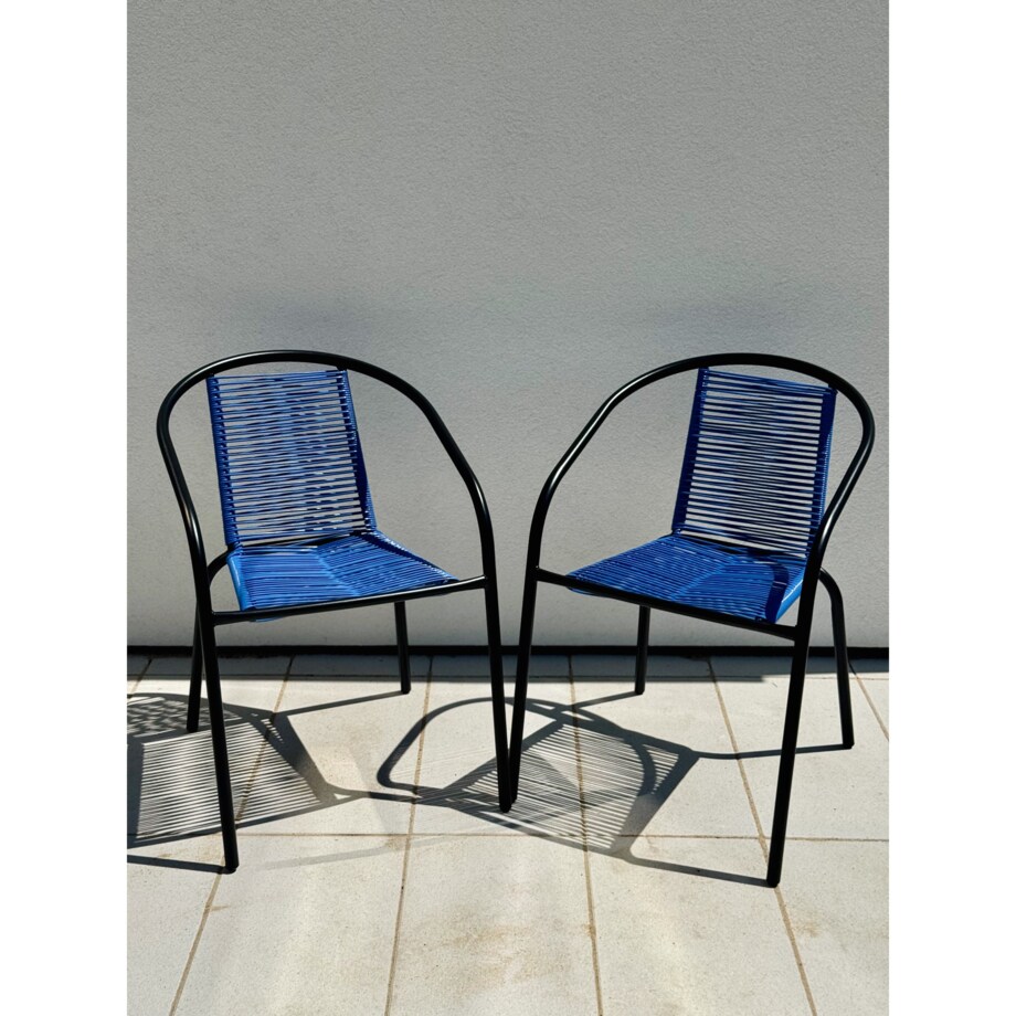 6 X Fotel Bistro Sznurkowy Wygodne Krzesło Ogrodowe Na Balkon Do Ogrodu