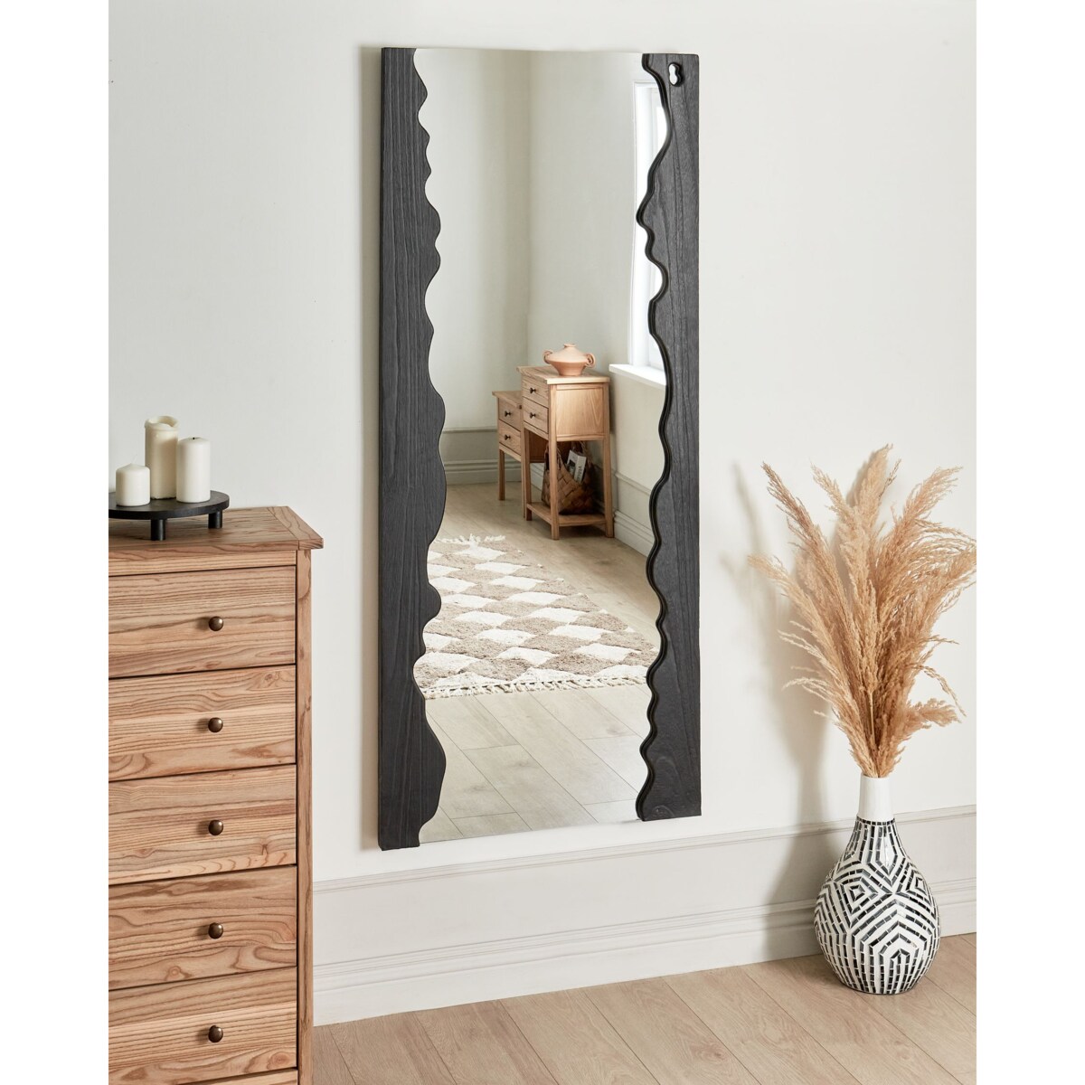 Lustro ścienne 175 cm Czarny SAULLCET