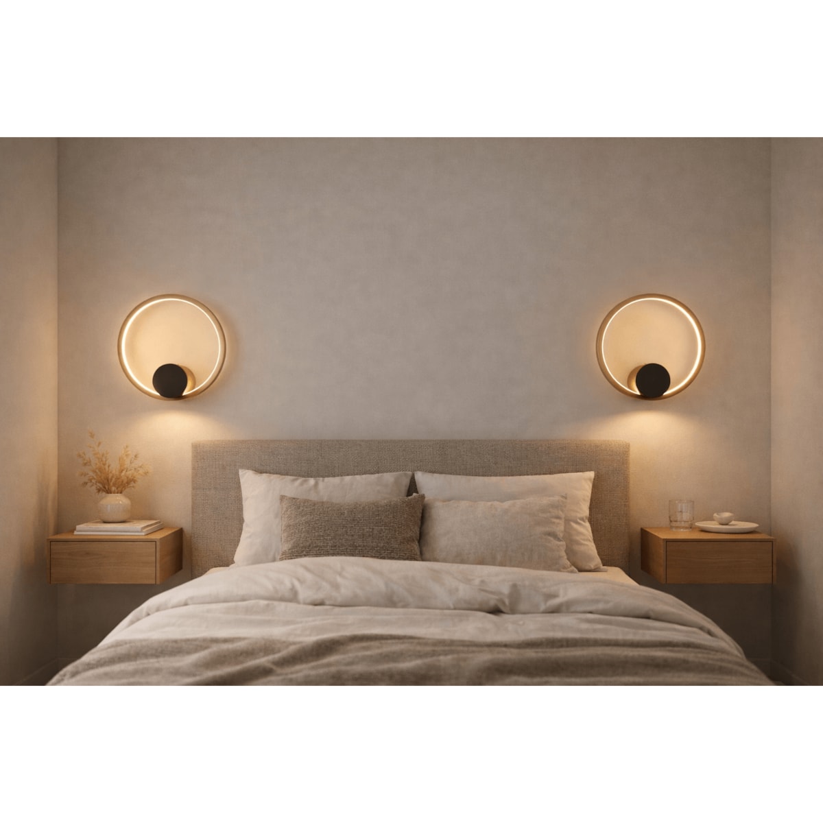 LAMPA ŚCIENNA VENTURO MOSIĄDZ + CZERŃ