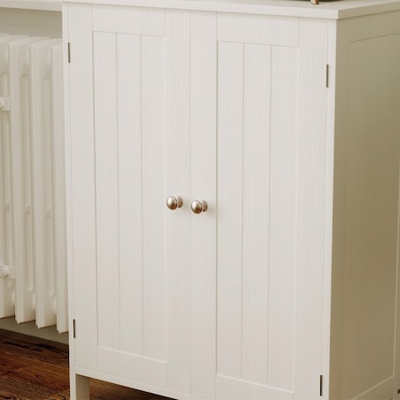 Szafka regał komoda łazienka przedpokój loft 2 drzwi biała wysoka 80 cm