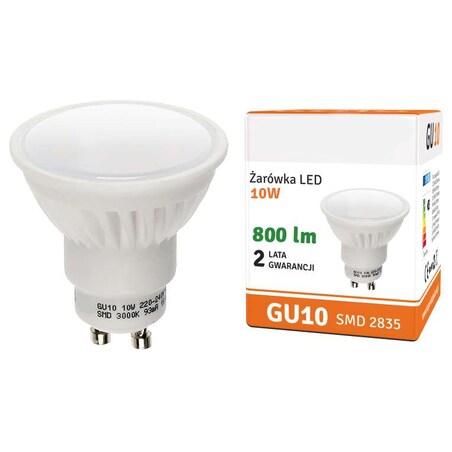 Żarówka LED MDECO SLP1352 GU10 10W 800lm 230V biała neutralna