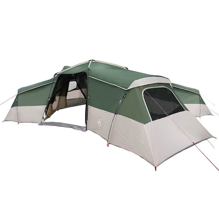 vidaXL Namiot rodzinny Zielony 833 x 585 x 216 cm Poliester